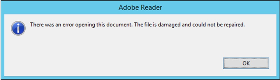 Possibly Be The Cause Of PDF Corruption