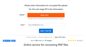recovering pdf files